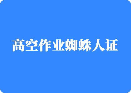 男女日逼免费网站高空作业蜘蛛人证